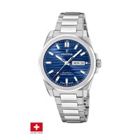 Reloj F20073/3 Festina Swiss Azul Hombre Acero Clasico