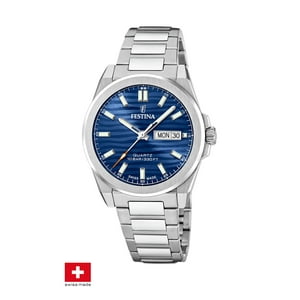 Reloj F20073/3 Festina Swiss Azul Hombre Acero Clasico