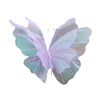 Magideal - Decoración De Mariposas, Mariposa De Red Hecha De Hilo De Seda, Mariposas Artificiales, Accesorio Para El Hogar, Decoración De Paredes, Decoración Par Violeta