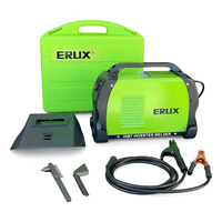 Soldadora Erux 250 Amp Profesional Para Soldar Verde Lima