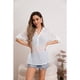 thumbnail image 3 of Blusa Mujer Lino Algodón Premium Liviana Botones Tendencia 8054, 3 of 3