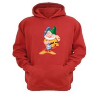 Genérico - Polerón Canguro Enano Blanca Diibujos Animados Rojo Talla M Unisex