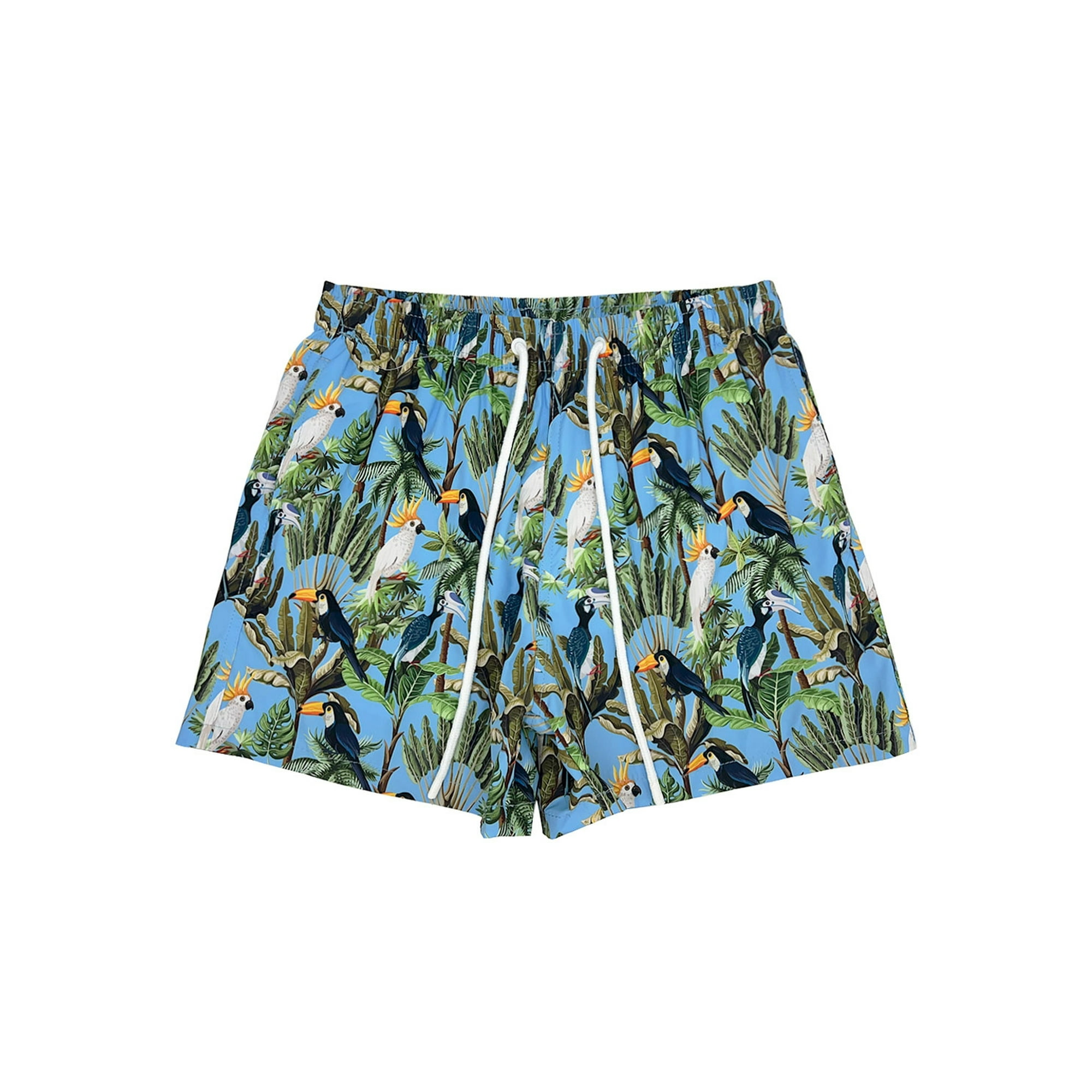 Samia - Short Corto Hombre Estampado Celeste Xxl