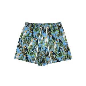 Samia - Short Corto Hombre Estampado Celeste Xl