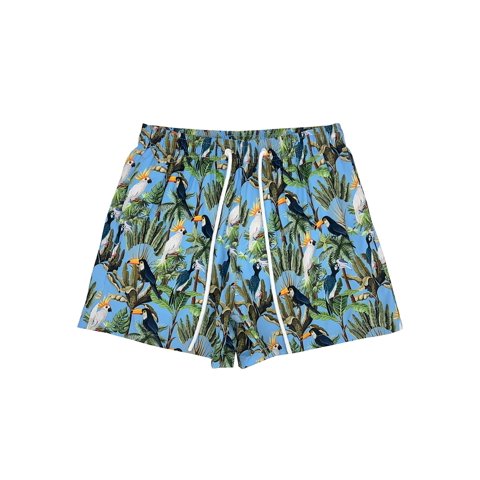 Samia - Short Corto Hombre Estampado Celeste M