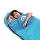 thumbnail image 4 of Saco de dormir SWTMERRY 3 Seasons impermeable para acampar, azul, 4 of 7