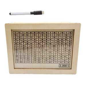 Bothyi - Hucha De Madera Con Mostrador Con Números Para Niños, Niñas Y Niños, 3000Usd