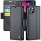 thumbnail image 5 of CaseMe tipo cartera iPhone 14 Plus con cierre magnético, RFID, tarjetero, soporte, carga inalámbrica, 5 of 5