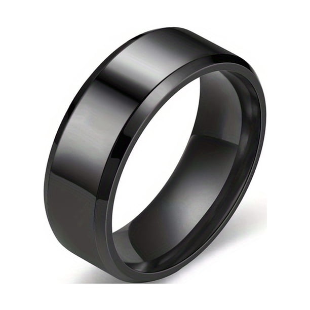1pc Stylish and Durable Men's Stainless Steel Ring - Perfect for Weddings and Everyday Wear