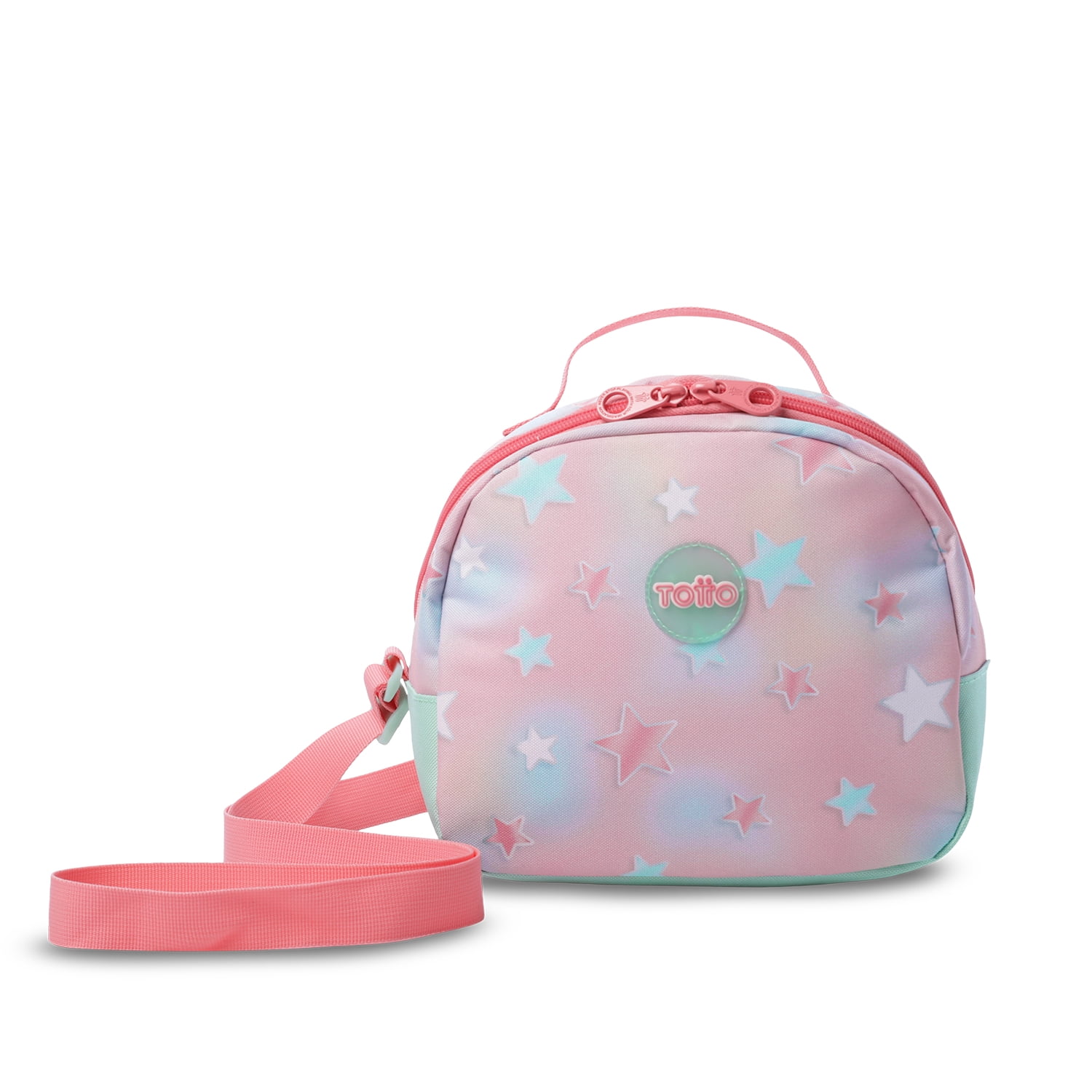 Lonchera Térmica Niña Rainbow Star Mediana Rosada Totto