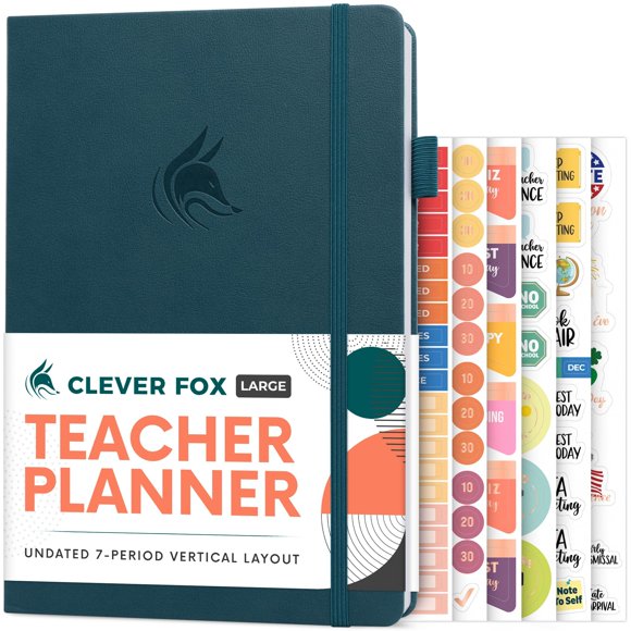Planificador Clever Fox B5 Verde Azulado Oscuro