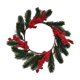 thumbnail image 3 of Pequeña Corona De Velas Navideñas Corona Navideña Para Invierno Oficina Interior Diámetro Interior 13 Cm Verde Rojo, 3 of 3