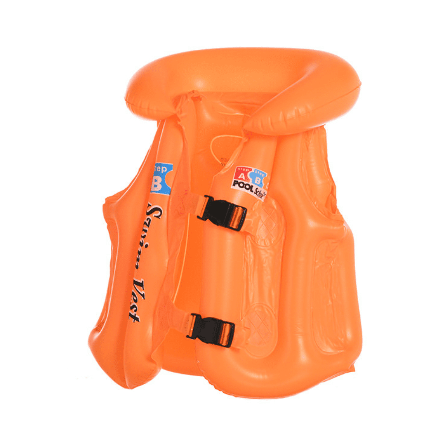 Genérico - Chaleco Seguridad Inflable Flotador Niños Salvavidas Amarillo Talla L