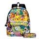 thumbnail image 1 of HOT 2PC Pikachu Cartoon Backpack Pokemon Student School Bag Pencil Bag Elf Pokémon Lunch Bag Cartoon School Bag Mochila, 1 of 3