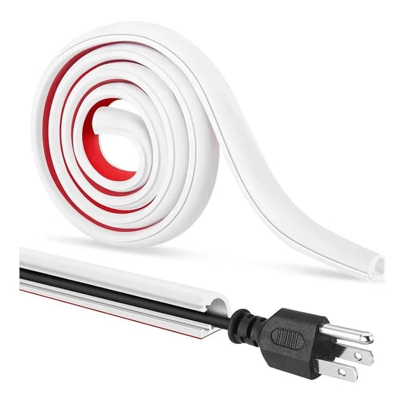 3 mts Canaleta Flexible Para Cables Pisos Paredes Adhesivo Oculto