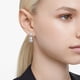thumbnail image 5 of Pendientes Swarovski Mesmera Drop con piedras grandes y transparentes de talla mixta, 5 of 5