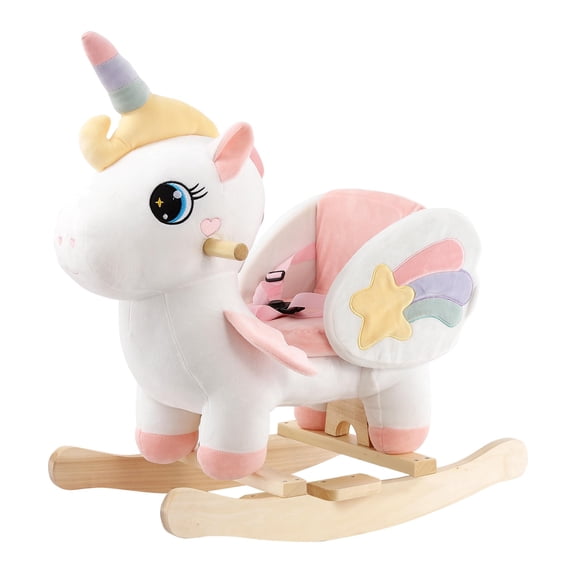 Rocking Horse FUNLIO Unicorn Rainbow Fairy para niños pequeños de 6 a 3 años