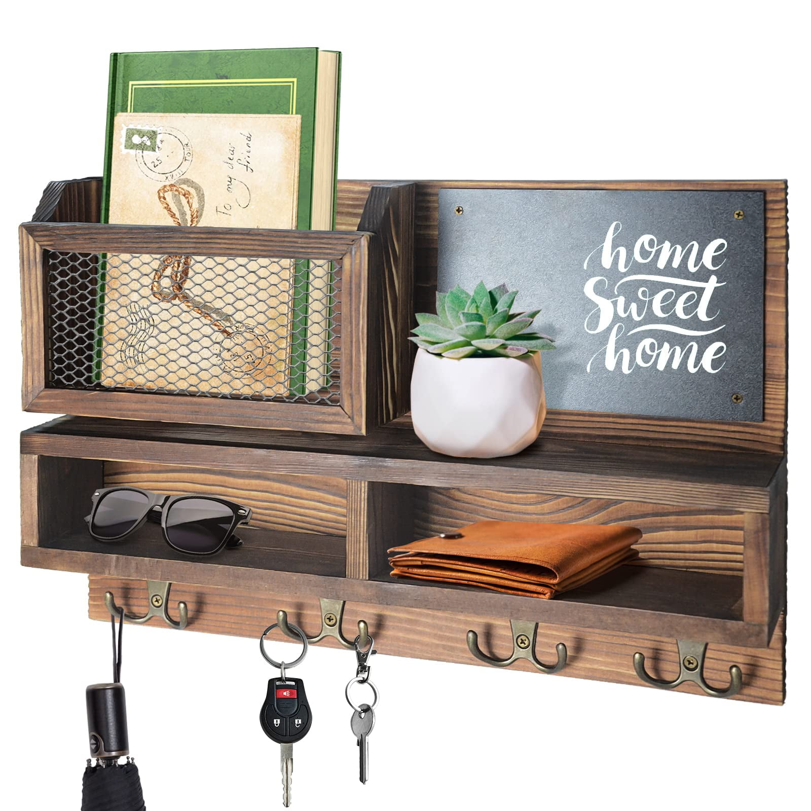 Weweow - Llavero Organizador De Correo De Pared Cartera Para Gafas De Sol