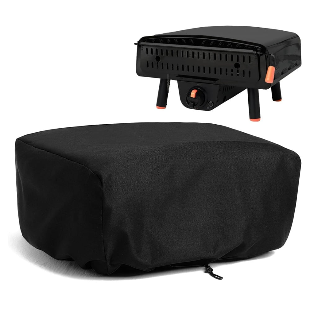 Xusx111 - Cubierta Del Horno De Pizza Impermeable, Accesorios Del Horno De Pizza De Mesa, A Prueba De Viento Con Cordones Inferiores, Totalmente Cubierto Con Paño Oxford 600d De Resistencia Pesada (so