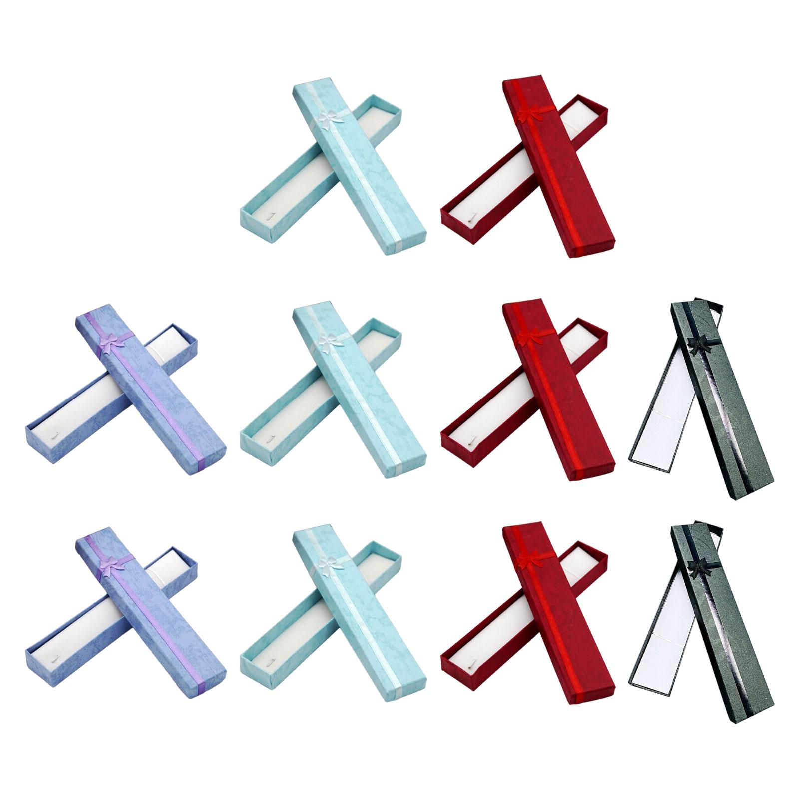 Bothyi - 10X Joyería Cadena Collar Caja De Regalo Relojes Almacenamiento Cajas De Regalo De Joyería Vacías