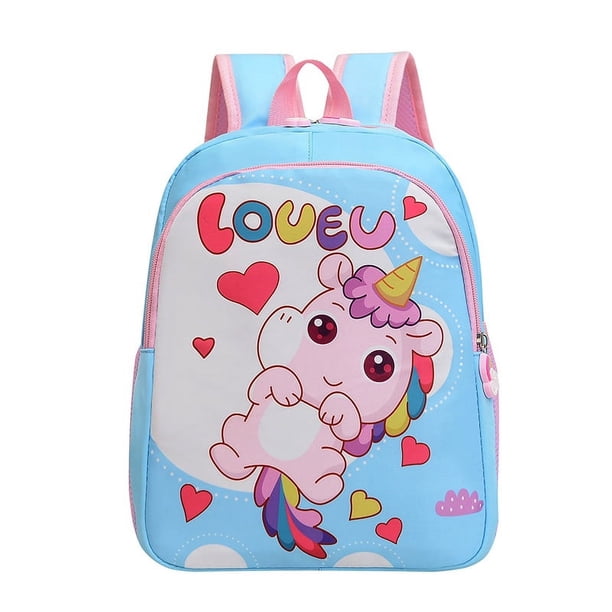 Children's Unicorn Backpacks New Kindergarten Schoolbag Boys And Girls Cartoon Backpacks Preschool Bag