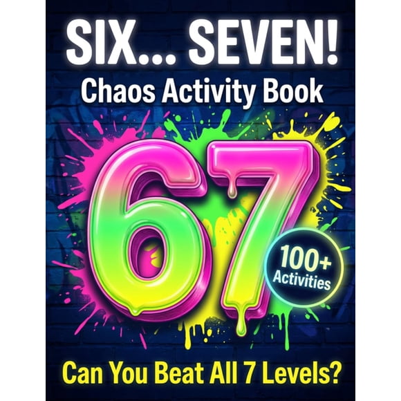 Libro de actividades Six Seven con más de 100 rompecabezas