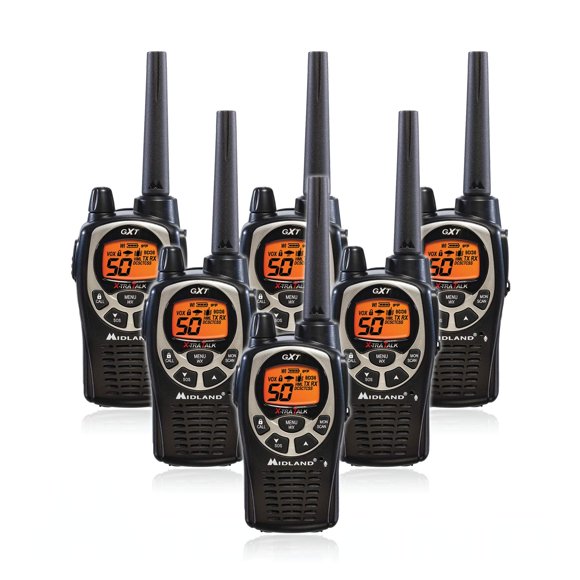 Radio bidireccional Midland GXT1000VP4, 50 canales GMRS, 36 millas