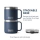 thumbnail image 2 of Taza YETI Rambler, apilable, 414 ml, con aislamiento al vacío, color azul marino, 2 of 8