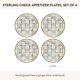 thumbnail image 4 of Platos de Aperitivo MACKENZIE-CHILDS 13 cm Pack de 4 Cuadrícula, 4 of 6