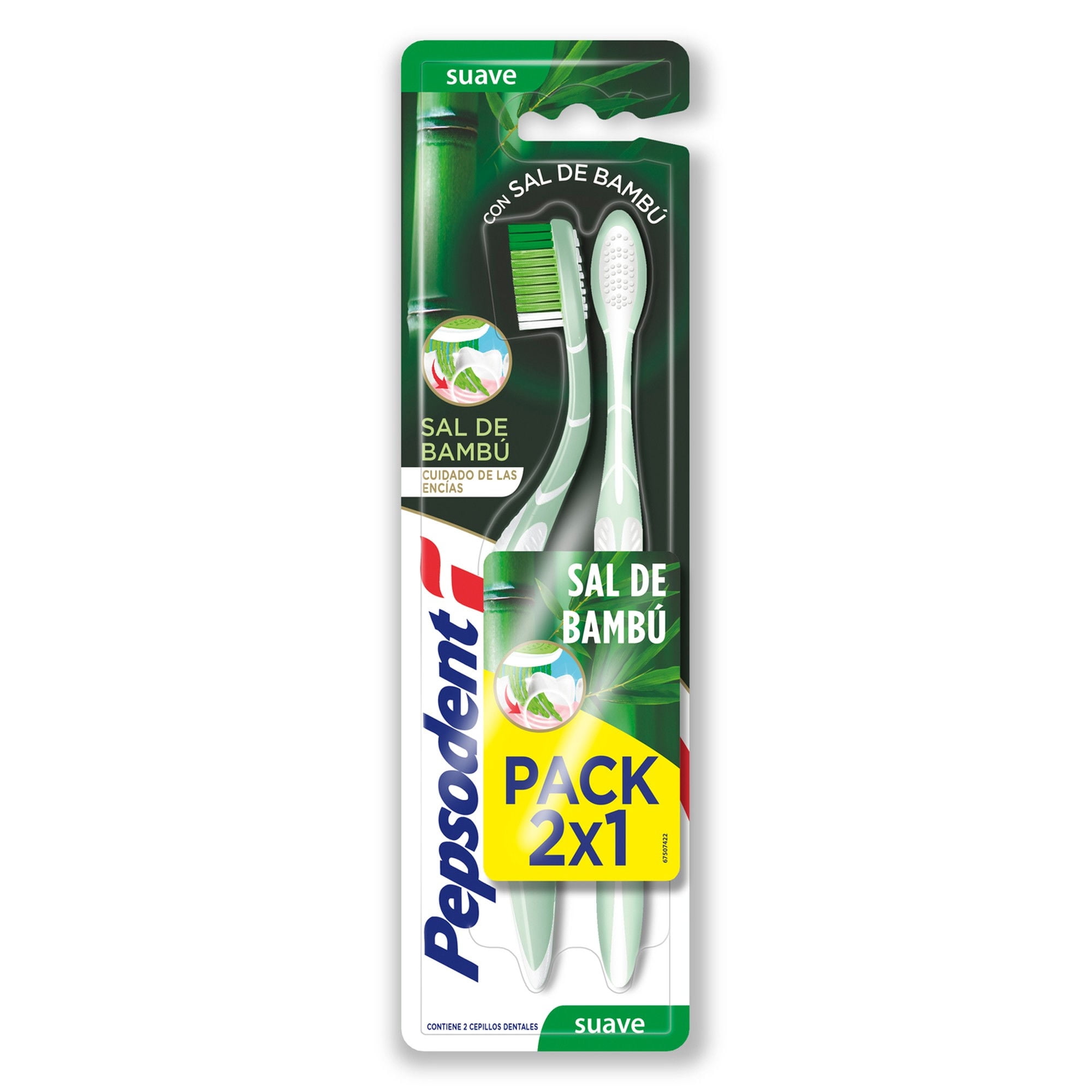 Cepillo De Dientes Sal De Bambú 2un 1 Un Pepsodent