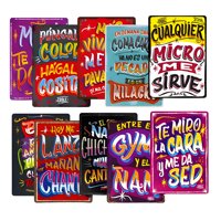 Genérico - Pack 10 Cuadros Quincho Metálicos 30X20 Cm