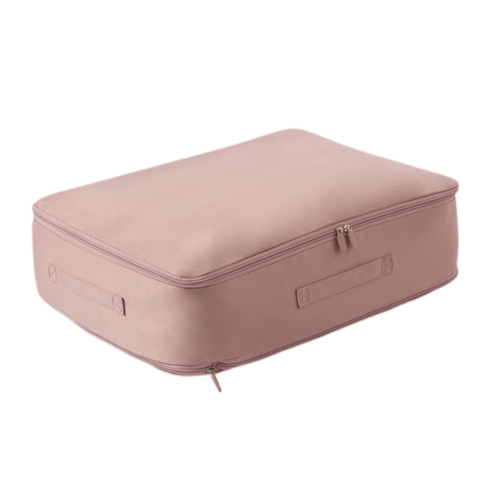 Magideal - Organizador De Autocompresión Que Ahorra Espacio, Bolsa De Almacenamiento De Edredón, Organizador De Embalaje De Viaje Ligero, Ahorro De Espacio Para Rosa