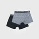 thumbnail image 2 of Bóxer Hombre Bipack Mix Print Negro/Gris Corona, 2 of 5