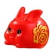 thumbnail image 1 of Estilo Chino Lucky Rabbit Money Bank Bunny Figuritas Estatua Coleccionable Rojo, 1 of 5