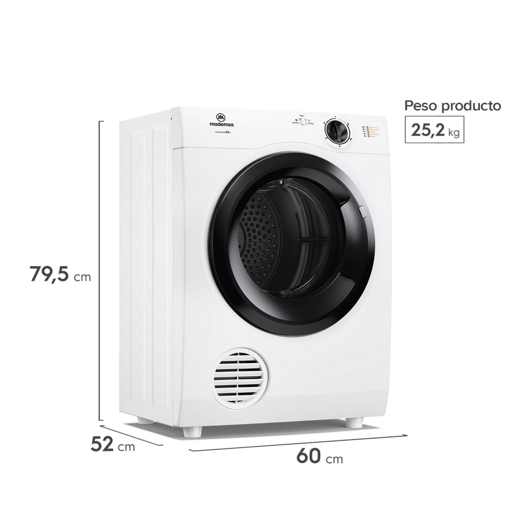 Mademsa 7DBZG PRO 7 kg Blanco, foto 6