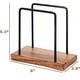 thumbnail image 2 of Servilletero de madera de acacia con alambre de metal, soporte de pie para mesa, cocina y comedor., 2 of 5