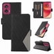 thumbnail image 4 of Funda Cartera para Motorola Edge 50 Fusion 5G con Tarjetero Soporte y Correa Negro, 4 of 6