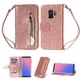 thumbnail image 1 of Funda para FOXDOCK Elegante funda Samsung Galaxy S9 Glitter con cremallera-Ideal para el uso diario, 1 of 5