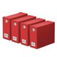 thumbnail image 1 of Organizador de sábanas SpaceAid 13x38x32 cm rojo - Pack de 4, 1 of 7
