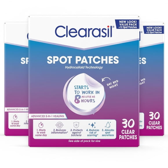 Clearasil Parches para granos con tecnología hidrocoloide 90 unidades