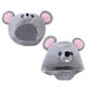 thumbnail image 2 of Gray Mouse Headgear Girls Boys Regalo Para Disfraces Cosplay 28X24cm + 30x43cm, 2 of 5