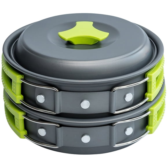 Kit de utensilios de cocina MalLome, 1 litro, para mochileros y acampadas, 10 piezas