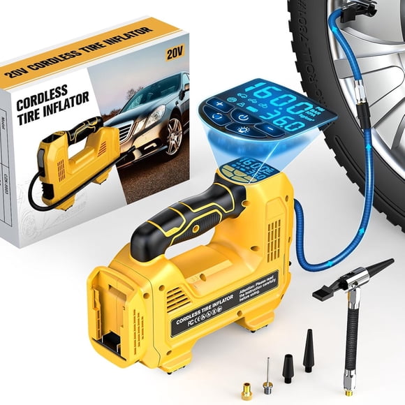Inflador Neumaticos LIVOWALNY 160PSI 30LPM Compatible Dewalt 20V