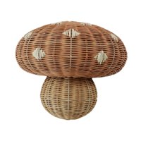 Magideal - Lámpara De Lámpara Tejida De Ratán Lámpara De Montaje De Pared Sombra De Lámpara En Forma De Hongo Lámpara De Tapa De Lámpara De Lámpara De Lámpara De