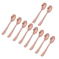 Magideal - Suministros De Decoración De Utensilios, Vajilla Para Cumpleaños, Festival, Compromiso, Cenas, Bar , 10X Cucharas De 10X Cucharas De Oro Viejo
