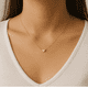thumbnail image 2 of Collar en Acero Punto de Luz Corazón, 2 of 2