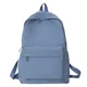 thumbnail image 1 of Fashion Zipper Solid Color Waterproof Backpack Students Casual Large Capacity Schoolbag Girl School Books Stationery Bags, 1 of 3