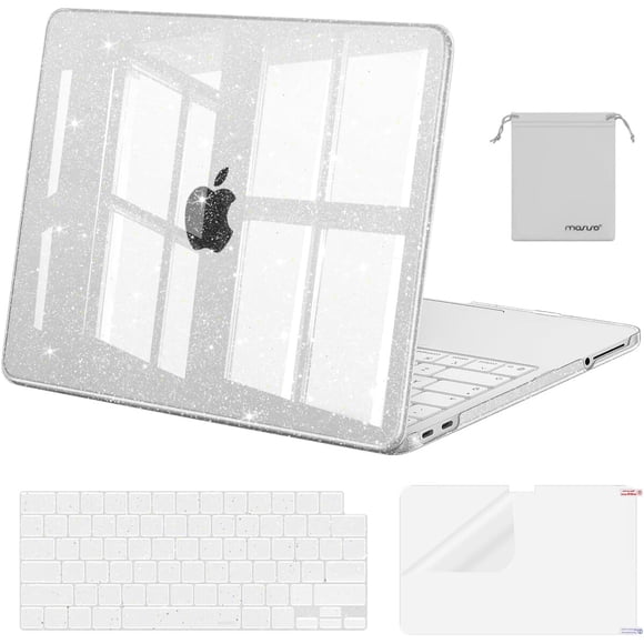 MOSISO Sparkly Glitter Case Compatible with MacBook Neo Case