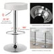 thumbnail image 3 of Taburetes de bar COSTWAY, modernos, giratorios, sin respaldo, piel sintética, color blanco, 3 of 3