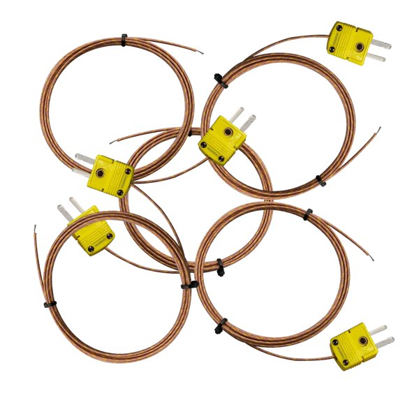 Termopar HUNGTOR tipo K 1 m -50 °C~482 °C (5 unidades)